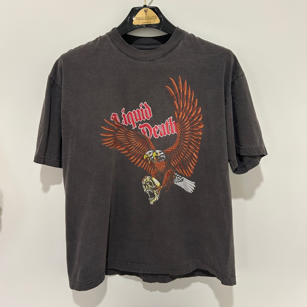 LIQUID DEATH RIDE OR DIE GRAPHIC TEE LARGE